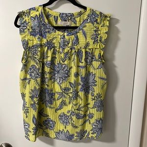 Worn once flutter sleeve shell